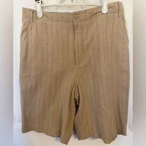 Oak+Fort Linen Blend Womens Tan Shorts SzS
